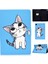 Lenovo Tab M10 Plus TB-X606F Case Blue Cat (Yurt Dışından) 2