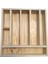 Kaşık Çatal Bıçak Organizer Dogal Ahşap Çekmece Içi Kaşıklık 7 Bölmeli Düzenleyic 28X30 cm 1