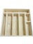Kaşık Çatal Bıçak Organizer Dogal Ahşap Çekmece Içi Kaşıklık 7 Bölmeli Düzenleyic 28X30 cm 2