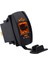 Araba Su Geçirmez Çift USB Şarj DC12-24V 3.1A, LED Gösterge Işık (Turuncu Işık) ile (Yurt Dışından) 1