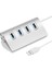 Yüksek Hızlı 5gbps 4 Bağlantı Noktası USB 3.0 Hub Taşınabilir Alüminyum USB Ayırıcı, Destek 2 Tb (Gümüş) (Yurt Dışından) 1