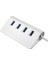 Yüksek Hızlı 5gbps 4 Bağlantı Noktası USB 3.0 Hub Taşınabilir Alüminyum USB Ayırıcı, Destek 2 Tb (Gümüş) (Yurt Dışından) 4