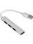 A809 USB 3.0 x 1 USB 2.0 x 3 Ila USB 3.0 Çok Işlevli Ayırıcı Hub Adaptörü (Gümüş) (Yurt Dışından) 2