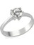 Gümüş Tek Taş Bayan Yüzük 1