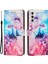 Samsung Galaxy A14 Için 5g Pu Deri Cep Telefonu Stand Cüzdan Kılıfı Manyetik Toka Mermer Desen Baskı Strap Ile Damla Geçirmez Kapak (Yurt Dışından) 2