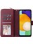 Samsung Galaxy A14 Için 5g Pu Deri 9 Kart Yuvaları Telefon Kılıfı Zipper Cep Stand Cüzdan Kapağı Kayış (Yurt Dışından) 1