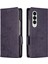 Samsung Galaxy Z Fold4 Için 5g Pu Deri Cüzdan Kılıfı Çiçek Kelebekleri Manyetik Kapatma Kitabı Stand Folio Telefon Kapağı (Yurt Dışından) 2
