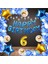 Mavi Happy Bırthday Folyo Gold Rakam Balon Seti Yaş 6 1