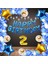 Mavi Happy Bırthday Folyo Gold Rakam Balon Seti Yaş 2 1