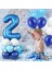 Mavi Rakam Balon Karşılama Seti Yaş Balonlu Yaş 2 1