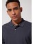 Regular Fit Normal Kesim %100 Pamuk Polo Yaka Antrasit Tişört 3