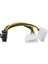 PrimeX Plus PX-4260 2xmolex To 8 Pin Ekran Kartı Güç Kablosu Çevirici, 4pin To 8pin Ekran Kartı Güç Kablosu 3