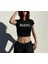 Von Dutch Baskılı Siyah Crop 1