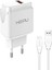 HP617T 2.1A Seyahat Şarj Aleti Usb-Type-C Kablo Set 1