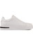 - Beyaz Deri Bağcıksız Erkek Sneakers 2