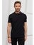 ALTINYILDIZ CLASSICS Erkek Siyah Slim Fit Dar Kesim Bisiklet Yaka Kısa Kollu Yumuşak Tuşeli Basic Tişört 1