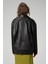 WM019 Oversize Biker Hakiki Deri Kadın Mont 3