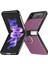 Samsung Galaxy Z Flip3 Için Litchi Desen Katlama Kılıfı 5g Mor (Yurt Dışından) 2