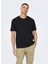 O Yaka Düz Siyah Erkek T-Shirt 22025208_ONSMAX Lıfe Reg Ss Stıtch 2
