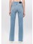 Kadın Barcelona Puslu Mavi Street Jean Pantolon 101047-32260 4