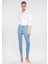 Kadın Serenay Mavi Gold Shape Jean Pantolon 100980-33430 2