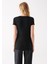 V Yaka Siyah Basic Stretch Tişört 162769-900 3