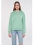 Kadın Kapüşonlu Yeşil Basic Sweatshirt 167299-71791 2