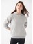 Kapüşonlu Gri Basic Sweatshirt 167299-82816 3