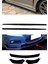 Ford Tourneo Connect 2018 Sonrası Düz Yan Marşpiyel Eki ve 3 Parça Brabus Ön Ek Piano Black Set 1