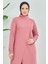 Tesettür Tunik Pantolon Takım BRC8075 Gül Kurusu 4