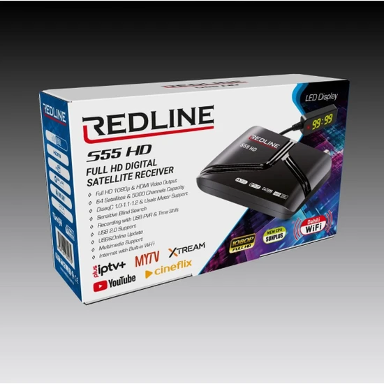 Redline S55 Dahili Wifi Full Hd Uydu Alıcısı