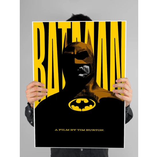 Saturndesign Batman Poster 60X90CM Afiş - Kalın Poster Kağıdı Dijital Baskı