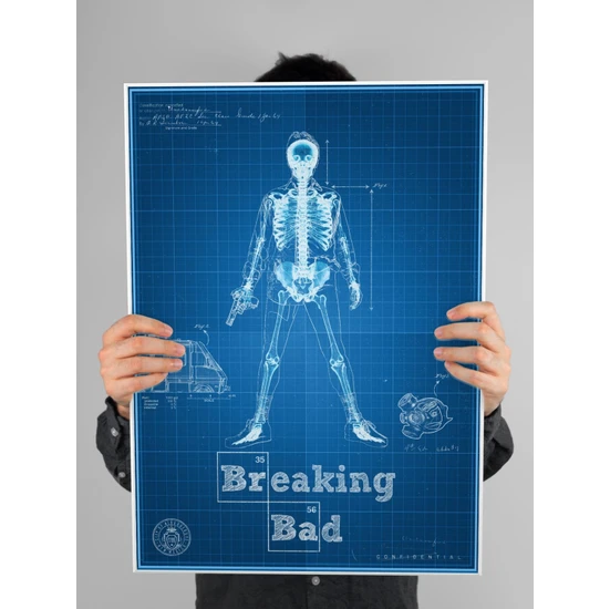 Breaking Bad Poster 60X90CM Afiş - Kalın Poster Kağıdı Dijital Baskı