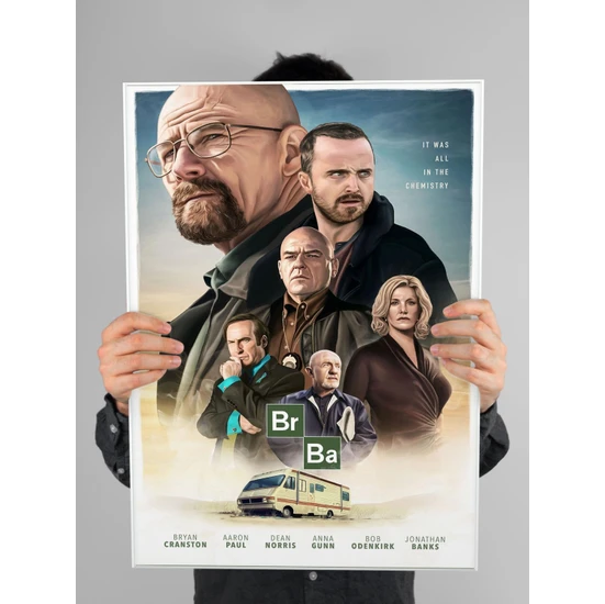 Breaking Bad Poster 60X90CM Afiş - Kalın Poster Kağıdı Dijital Baskı
