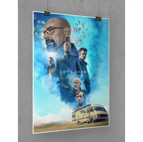 Breaking Bad Poster 45X60CM Afiş - Kalın Poster Kağıdı Dijital Baskı