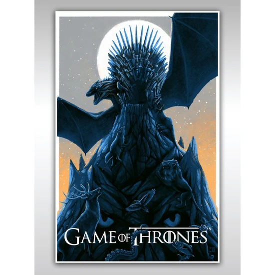Game Of Thrones Poster 40X60CM Afiş - Kalın Poster Kağıdı Dijital Baskı