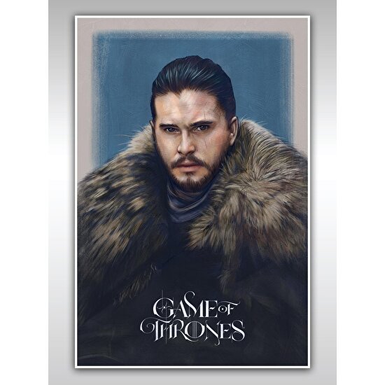 Game Of Thrones Poster 40X60CM Jon Snow Afiş - Kalın Poster Kağıdı Dijital Baskı