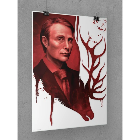 Hannibal Poster 45X60CM Afiş - Kalın Poster Kağıdı Dijital Baskı