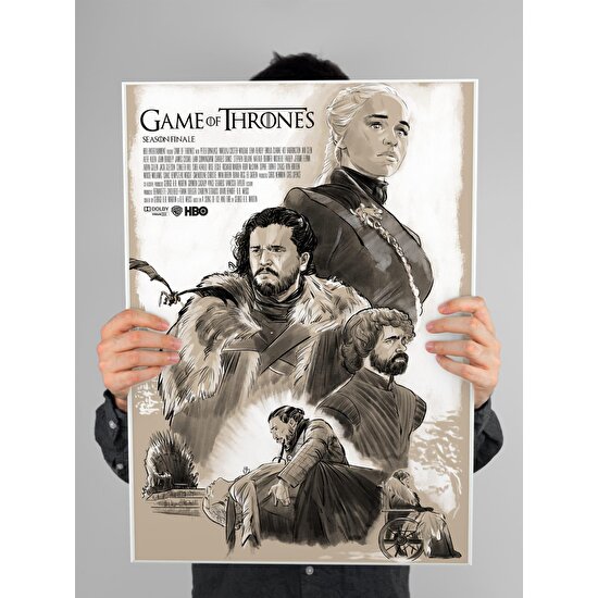 Game Of Thrones Poster 60X90CM Afiş - Kalın Poster Kağıdı Dijital Baskı