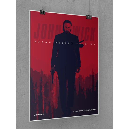 John Wick Poster 45X60CM Afiş - Kalın Poster Kağıdı Dijital Baskı