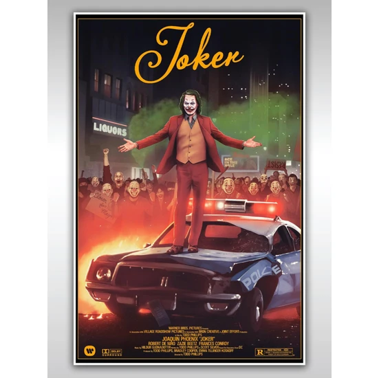 Joker Poster 40X60CM Afiş - Kalın Poster Kağıdı Dijital Baskı