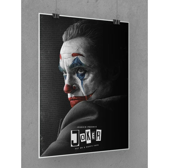 Joker Poster 45X60CM Afiş - Kalın Poster Kağıdı Dijital Baskı