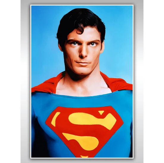 Superman Poster 40X60CM Afiş - Kalın Poster Kağıdı Dijital Baskı