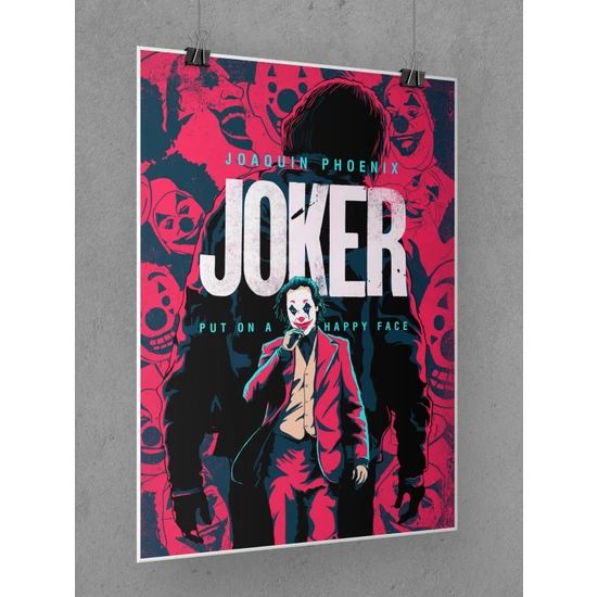 Joker Poster 45X60CM Afiş - Kalın Poster Kağıdı Dijital Baskı