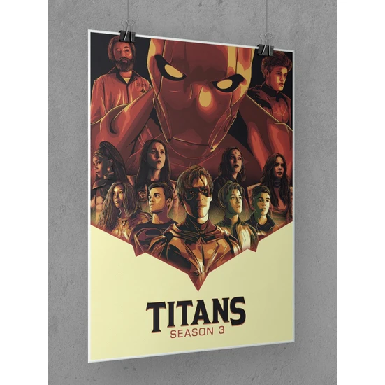 Titans Poster 45X60CM Afiş - Kalın Poster Kağıdı Dijital Baskı