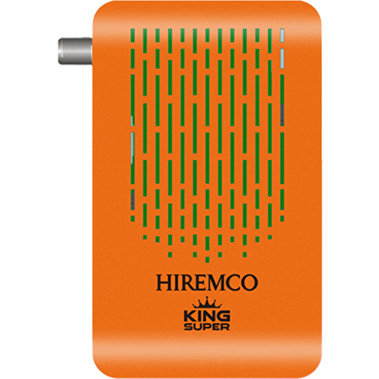 Hiremco Süper King Hd Orange Çanaklı ve Çanaksız Uydu Alıcısı ( Linux / Dolby Digital ) + Wifi Antenli