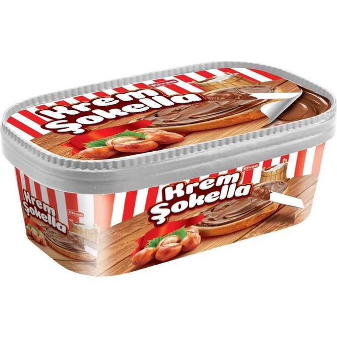 Elvan Krem Şokella Fındık Kreması 400 Gr (1 Paket)