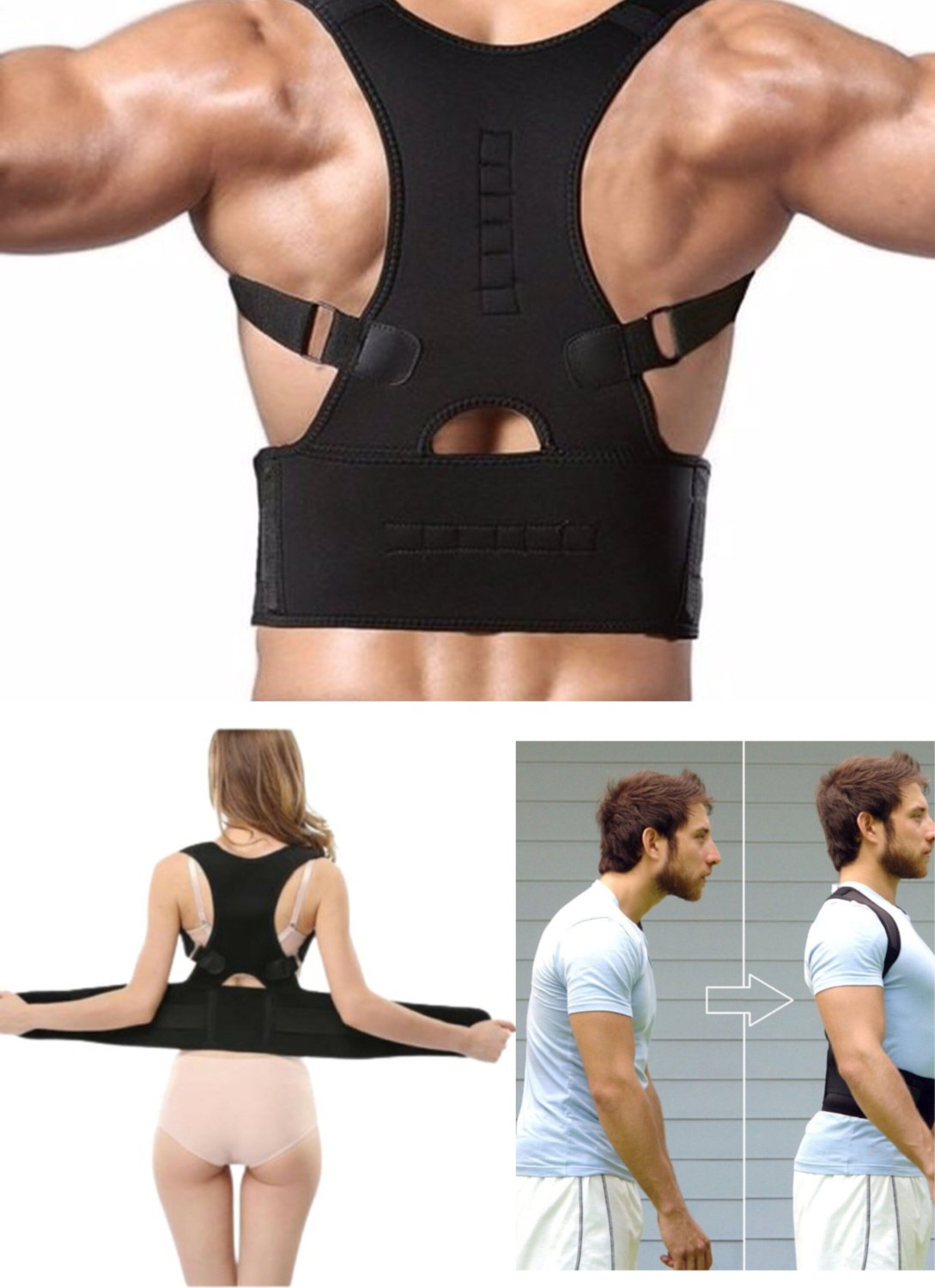 Ankaflex Ortopedik Dik Durus Korsesi Manyetik Omuz Sırt Bel Korsesi Medikal Kifoz Skolyoz Korsesi Kambur Önleyici görsel 4