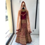 Aashivs Collection Kına Elbisesi - Hint Elbisesi - Kaftan - Lehenga