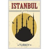 Wonder Like Türkiye Istanbul Retro Vintage Ahşap Poster